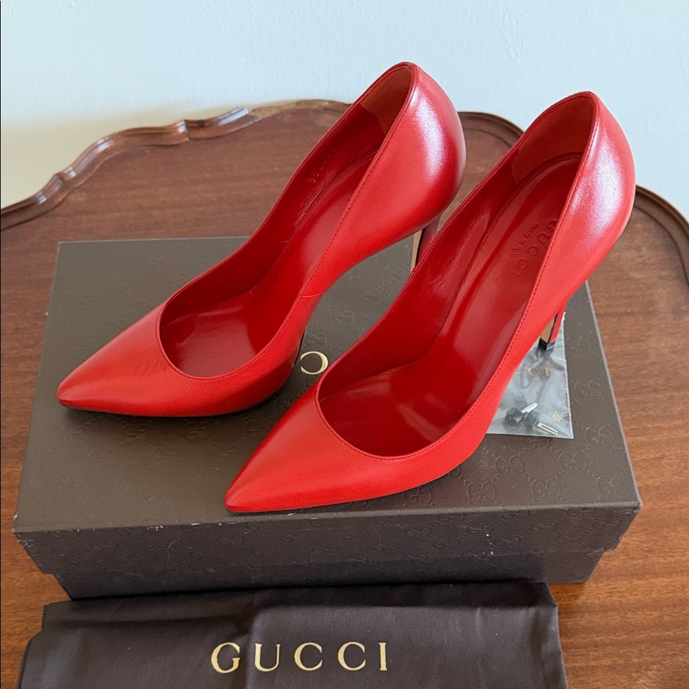 Gucci Red High Heels - Picture 2 of 7